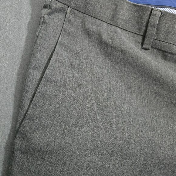 Banana Republic Men 38X30(28) Gray Non Iron Tailored Slim Fit Dress Pants - Picture 4 of 13